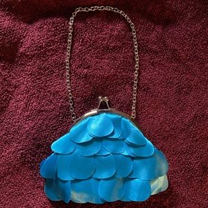 Blue mermaid design mini bag